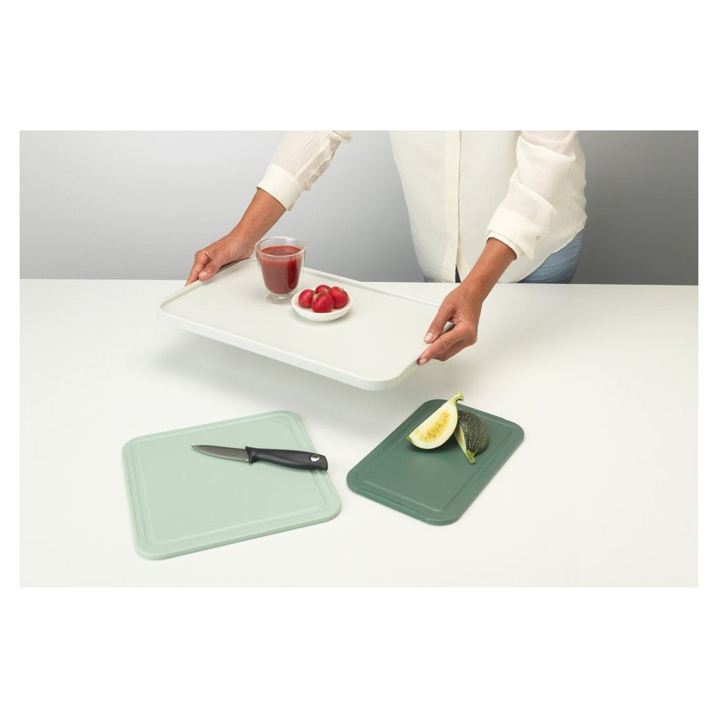 Brabantia Skärbräda, set i 3 delar, grön, plast