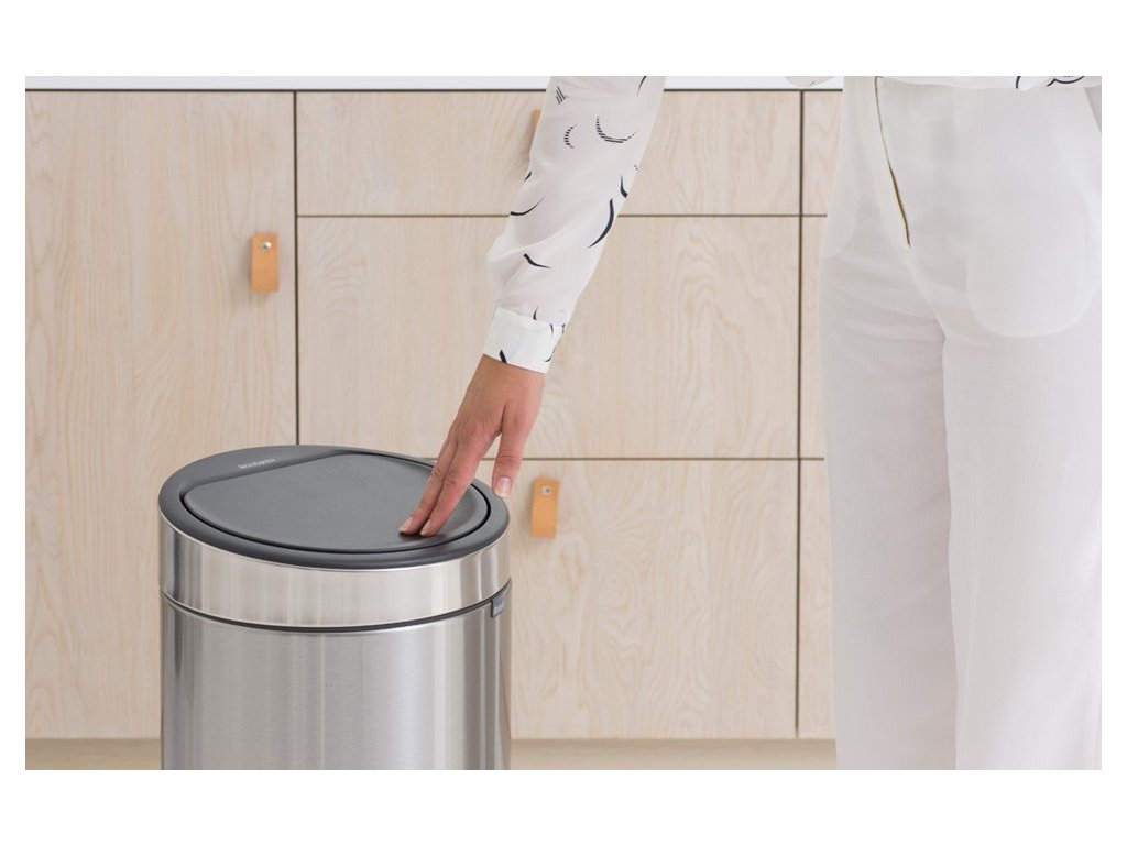 Brabantia Soptunna trycklock TOUCH BIN NY 30 l, platina