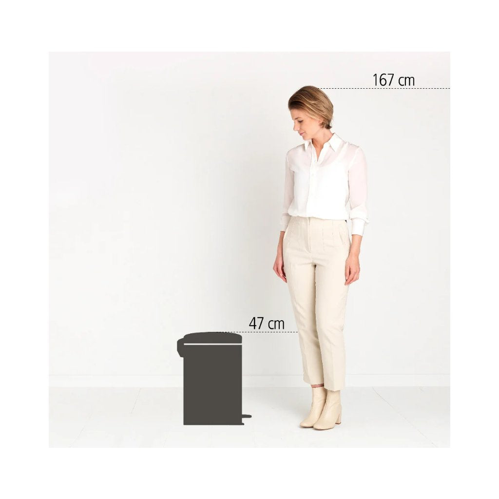 Brabantia Pedalhink NEWICON 20 l, blankt stål