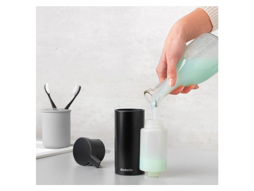 Brabantia Dispenser för flytande tvål 200 ml, mattsvart