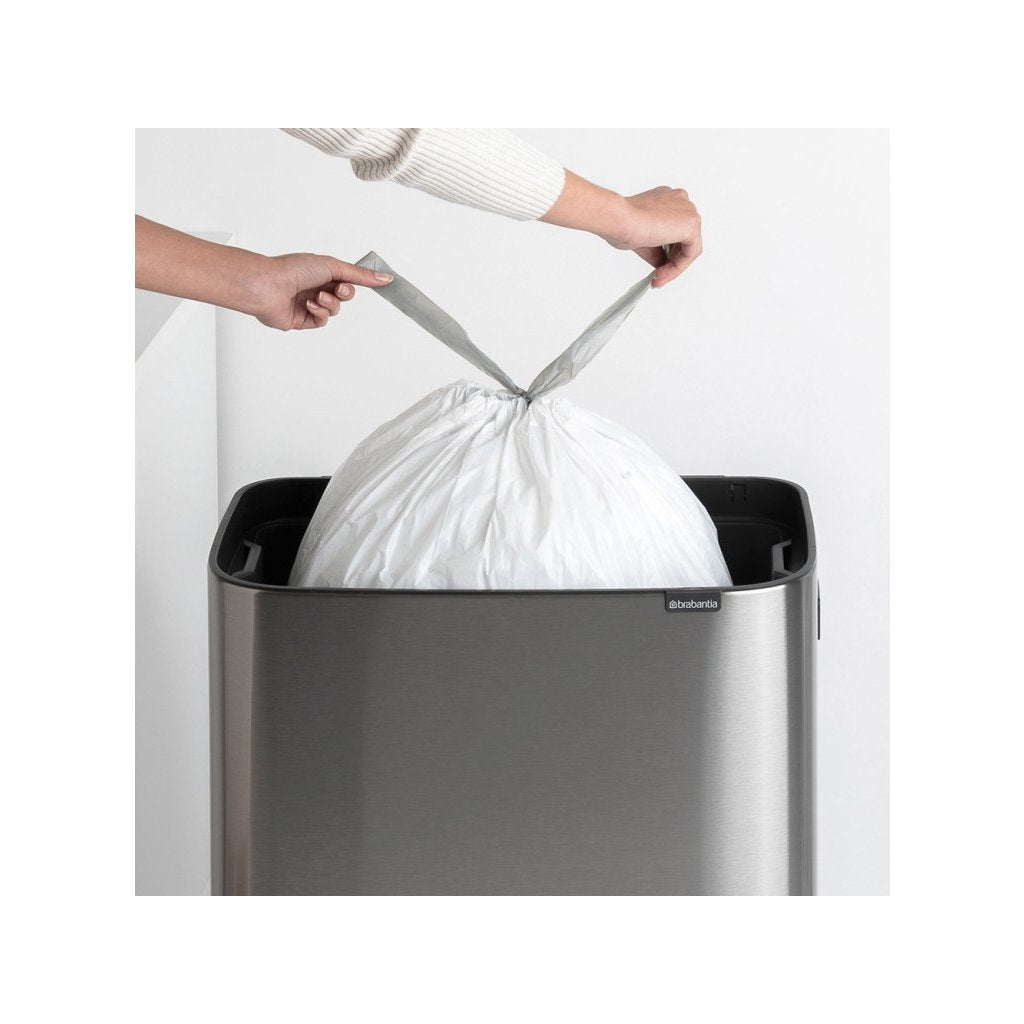 Brabantia Soptunna med trycklock BO HI 60 l, matt stål