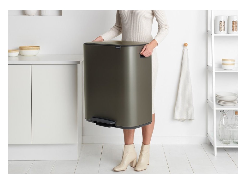 Brabantia Pedalhink BO 2 x 30 l, platina