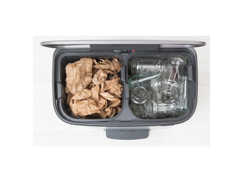 Brabantia Pedalhink BO 2 x 30 l, platina