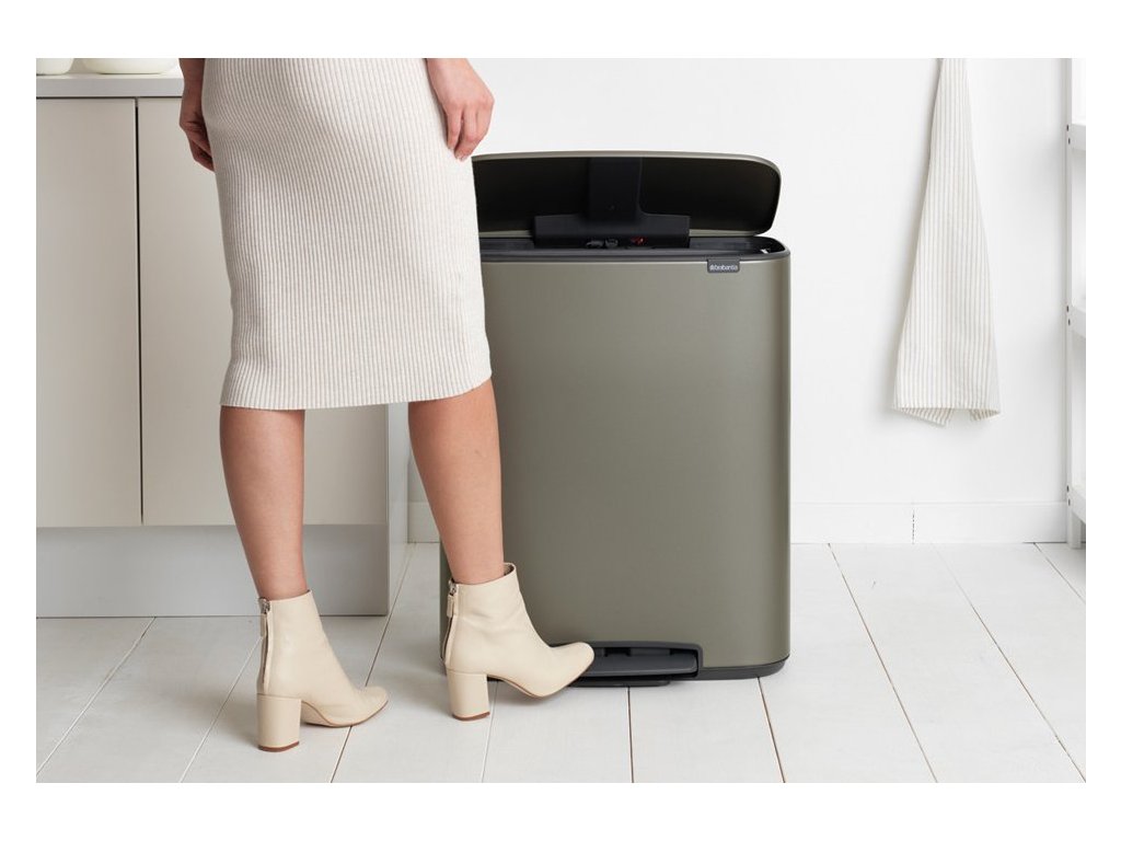 Brabantia Pedalhink BO 2 x 30 l, platina