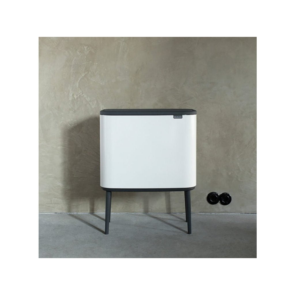 Brabantia Soptunna med trycklock BO 36 l, vit