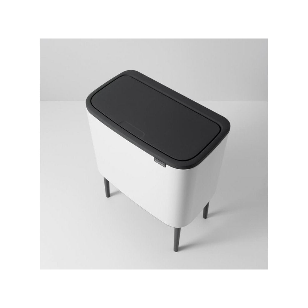 Brabantia Soptunna med trycklock BO 36 l, vit