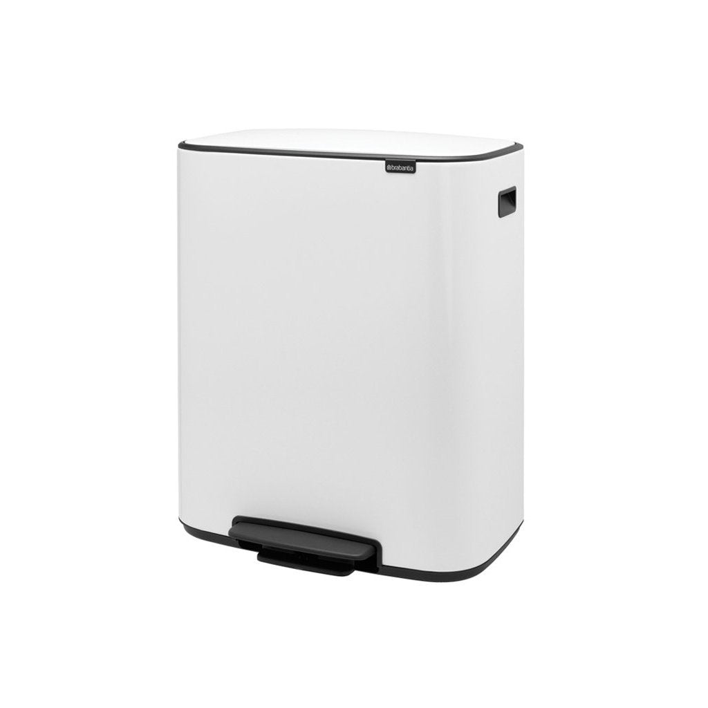 Brabantia Pedal-soptunna BO 2 x 30 l, vit