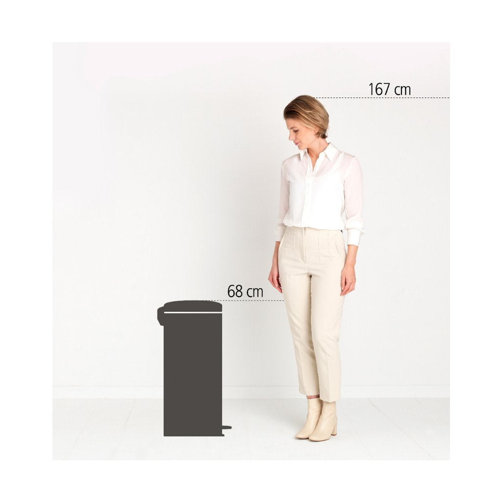 Brabantia Pedalhink NEWICON 30 l, mattsvart