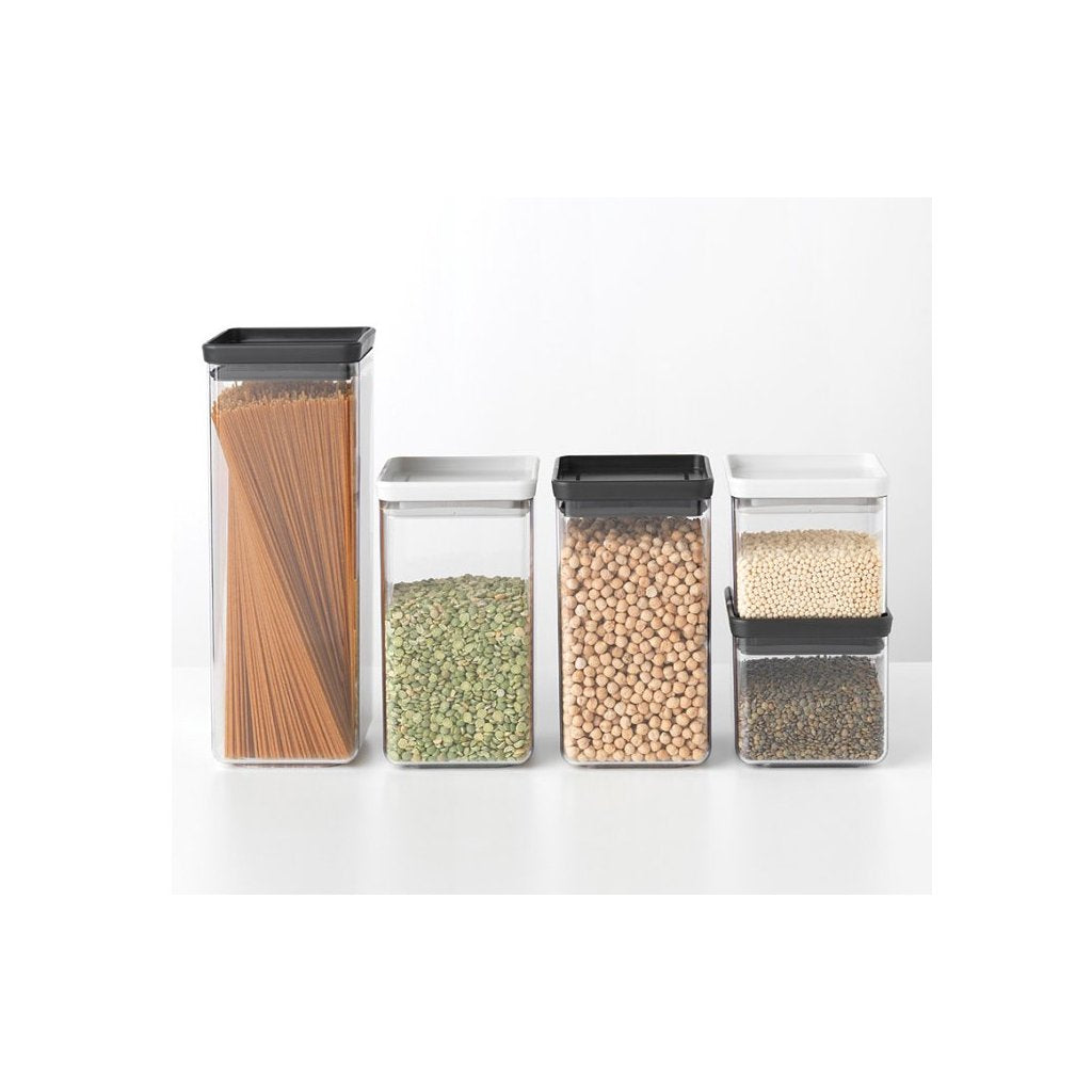 Brabantia Matförvaring TASTY PLUS 700 ml, mörkgrå, plast