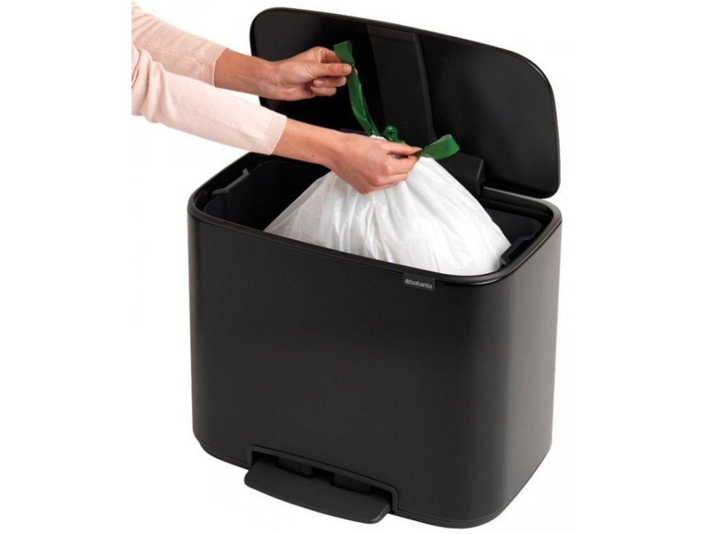 Brabantia Pedal-soptunna BO 36 l, mattsvart