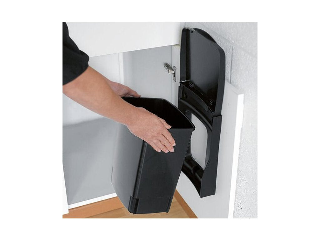 Brabantia Inbyggd soptunna 10 l, svart