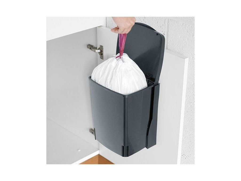 Brabantia Inbyggd soptunna 10 l, svart