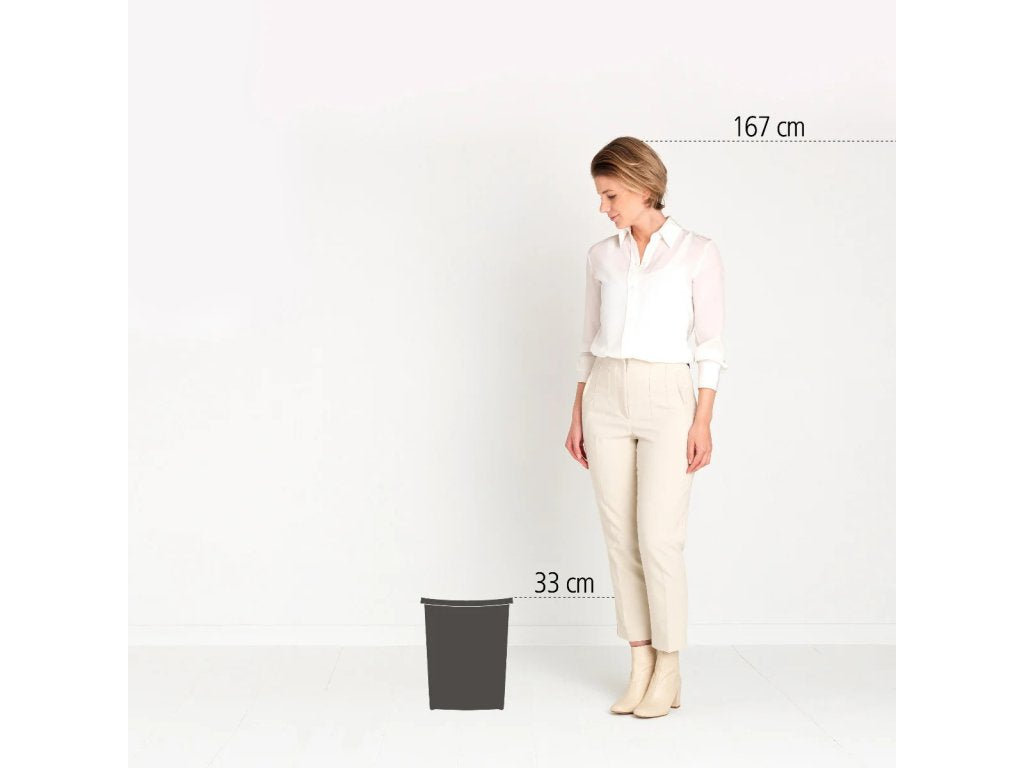 Brabantia Inbyggd soptunna 10 l, svart