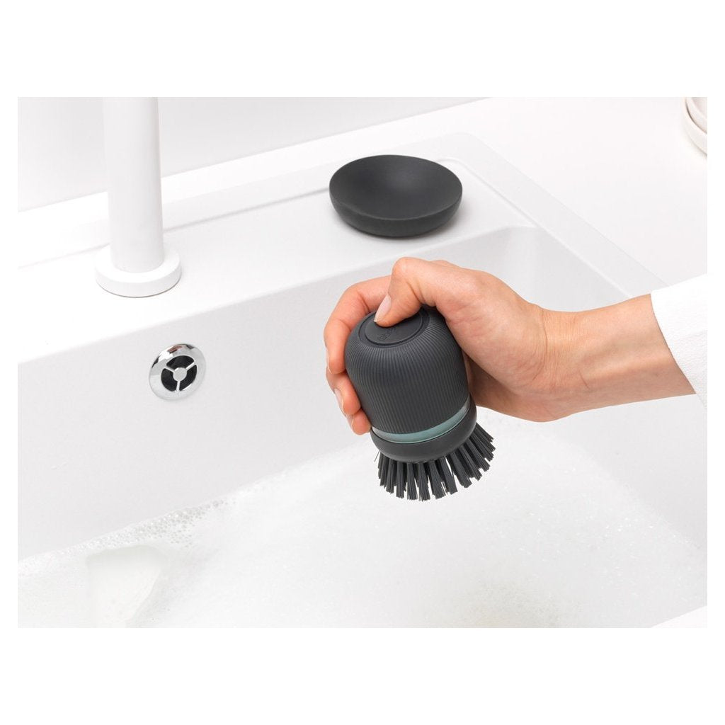 Brabantia Diskborste med diskmedelsdispenser, grå