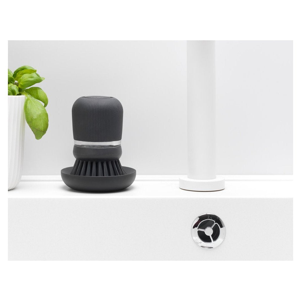 Brabantia Diskborste med diskmedelsdispenser, grå