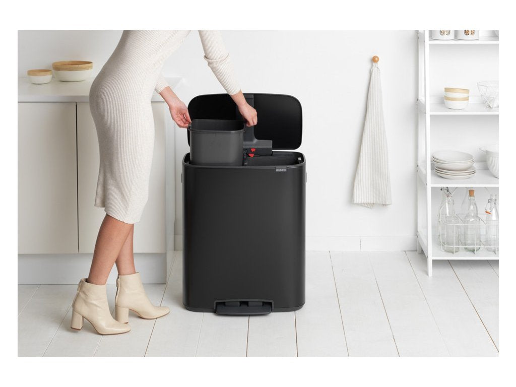 Brabantia Pedalhink BO 2 x 30 l, svart