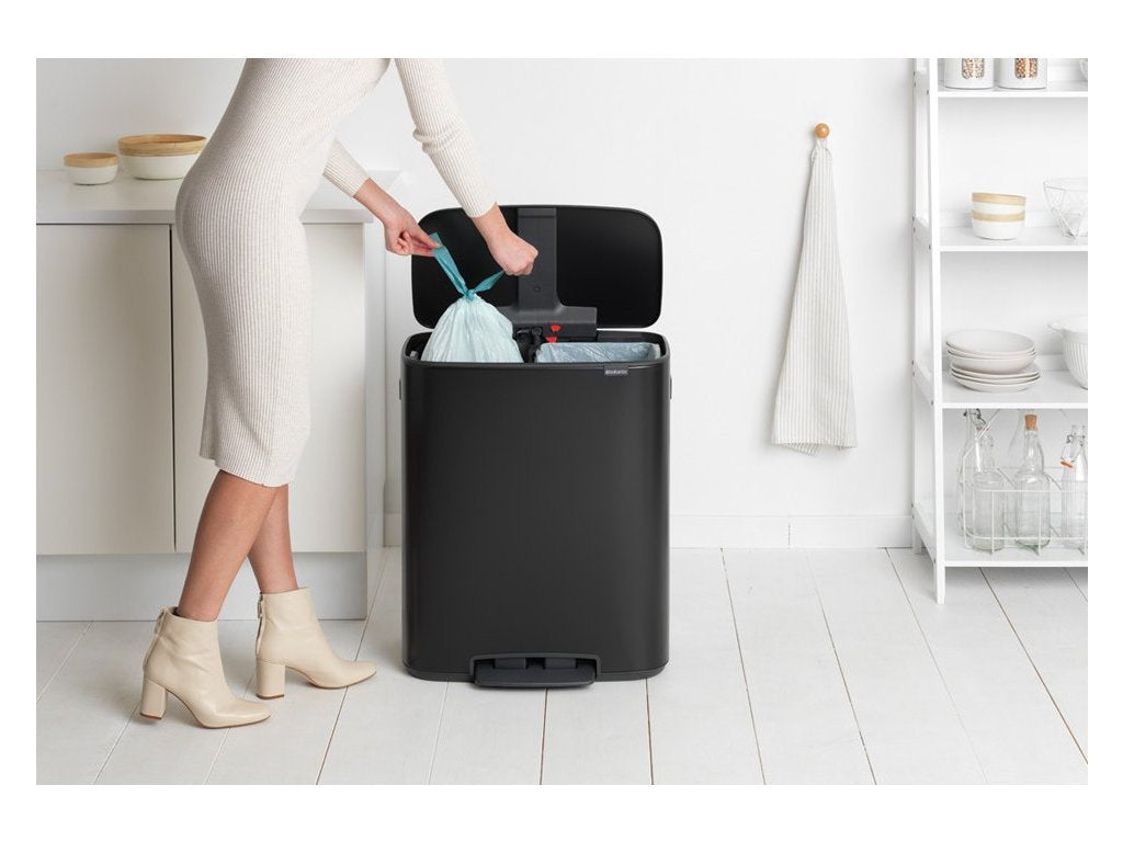 Brabantia Pedalhink BO 2 x 30 l, svart