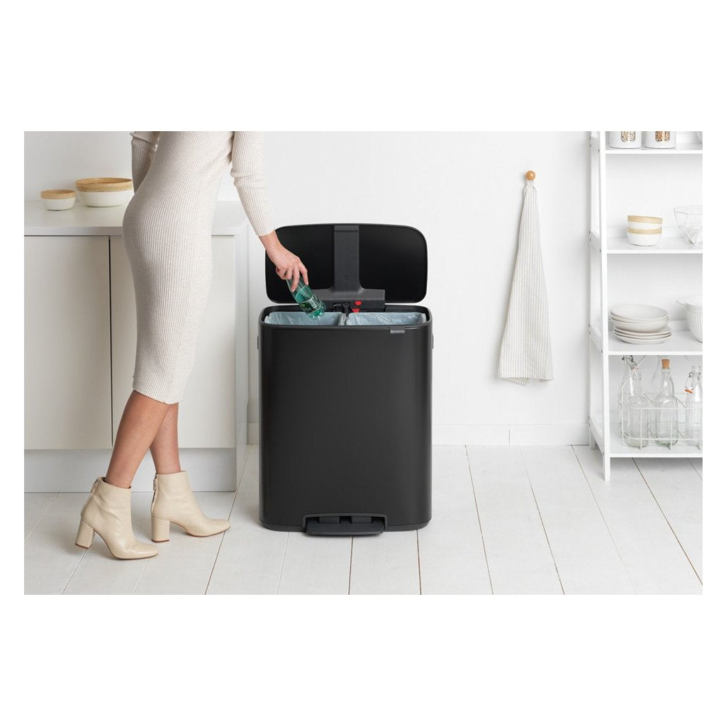 Brabantia Pedalhink BO 2 x 30 l, svart