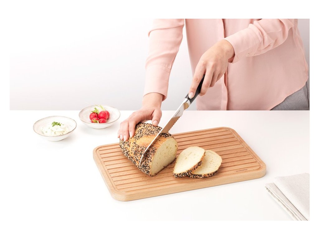 Brabantia Skärbräda, set i 3 delar, brun, trä
