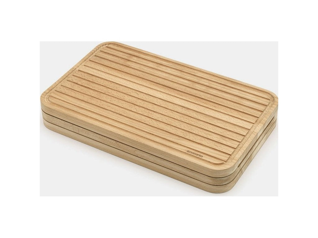 Brabantia Skärbräda, set i 3 delar, brun, trä