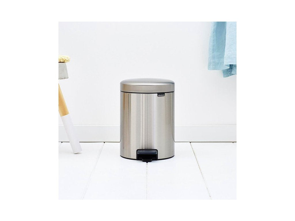 Brabantia Pedalhink NEWICON 5 l, fingersäker, matt stål