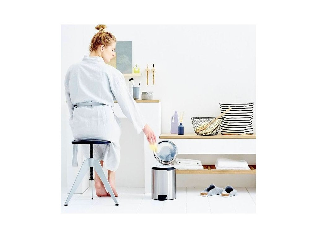Brabantia Pedalhink NEWICON 5 l, fingersäker, matt stål
