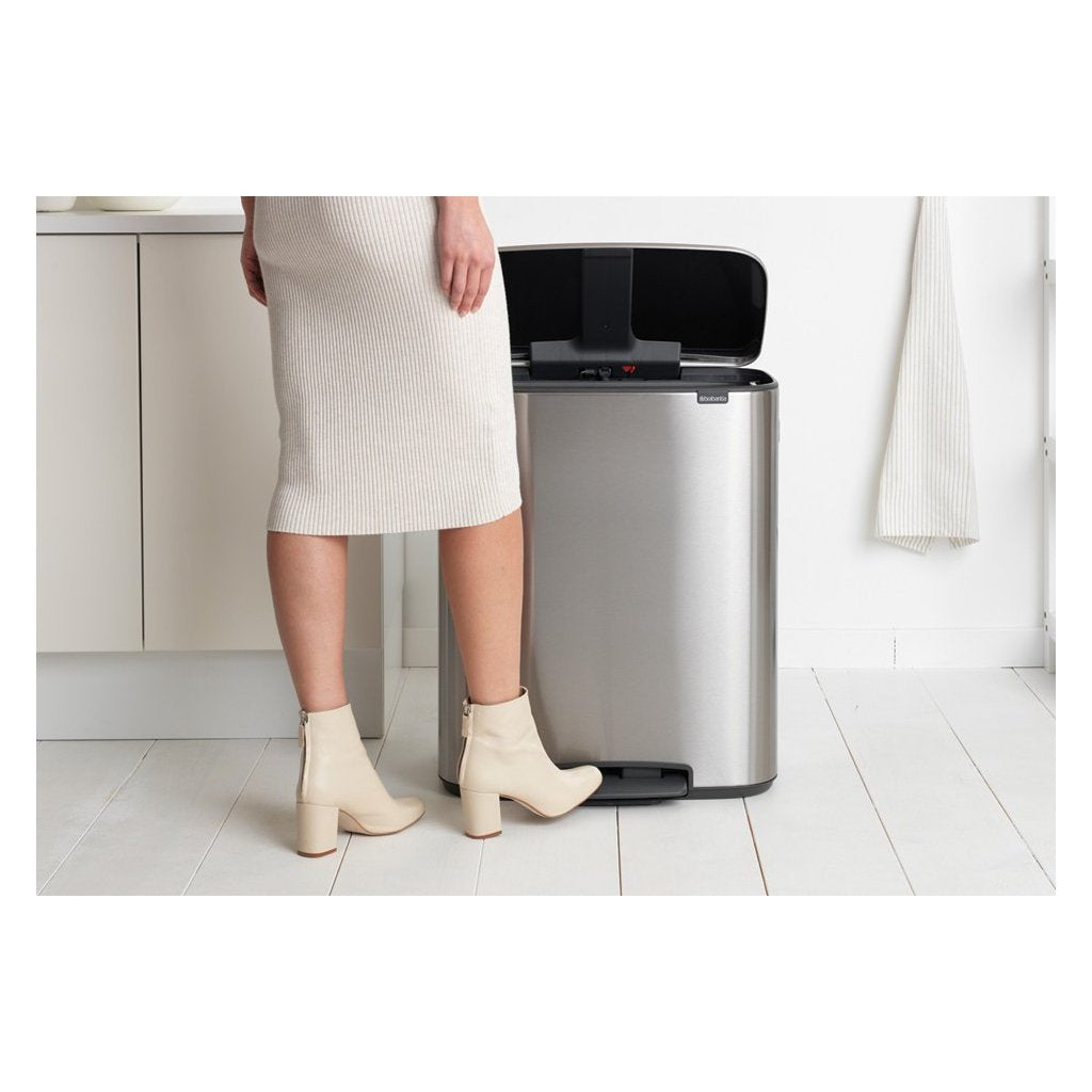 Brabantia Pedalhink BO 60 l, matt stål