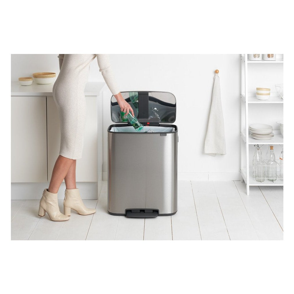 Brabantia Pedalhink BO 60 l, matt stål
