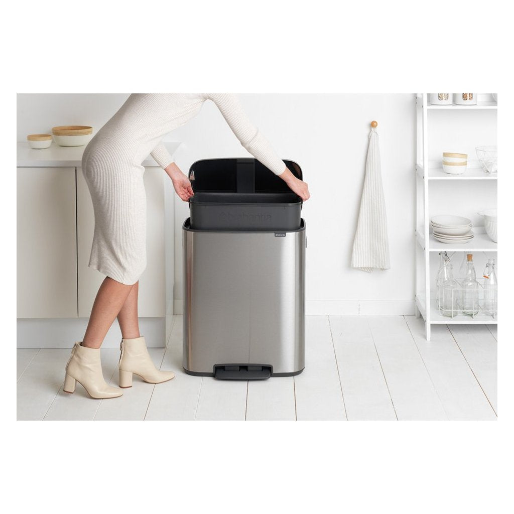 Brabantia Pedalhink BO 60 l, matt stål