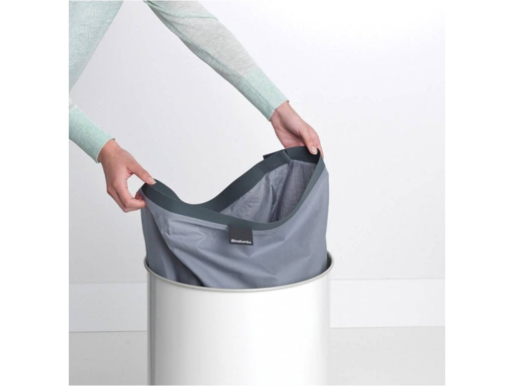 Brabantia Tvätttunna 60 l, med korklock, vit