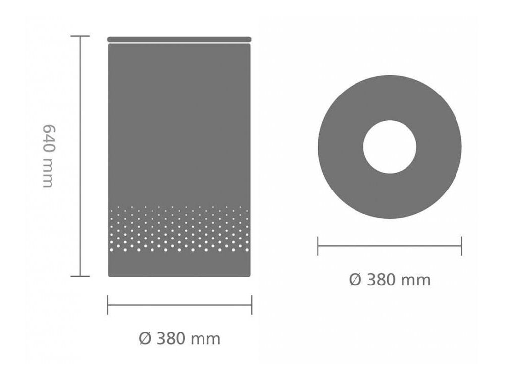 Brabantia Tvätttunna 60 l, med korklock, vit