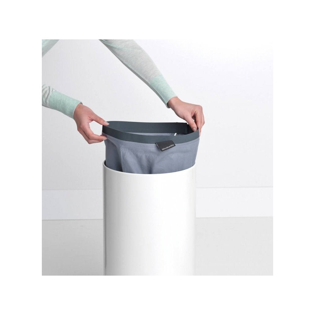 Brabantia Tvätttunna 35 l, med korklock, vit