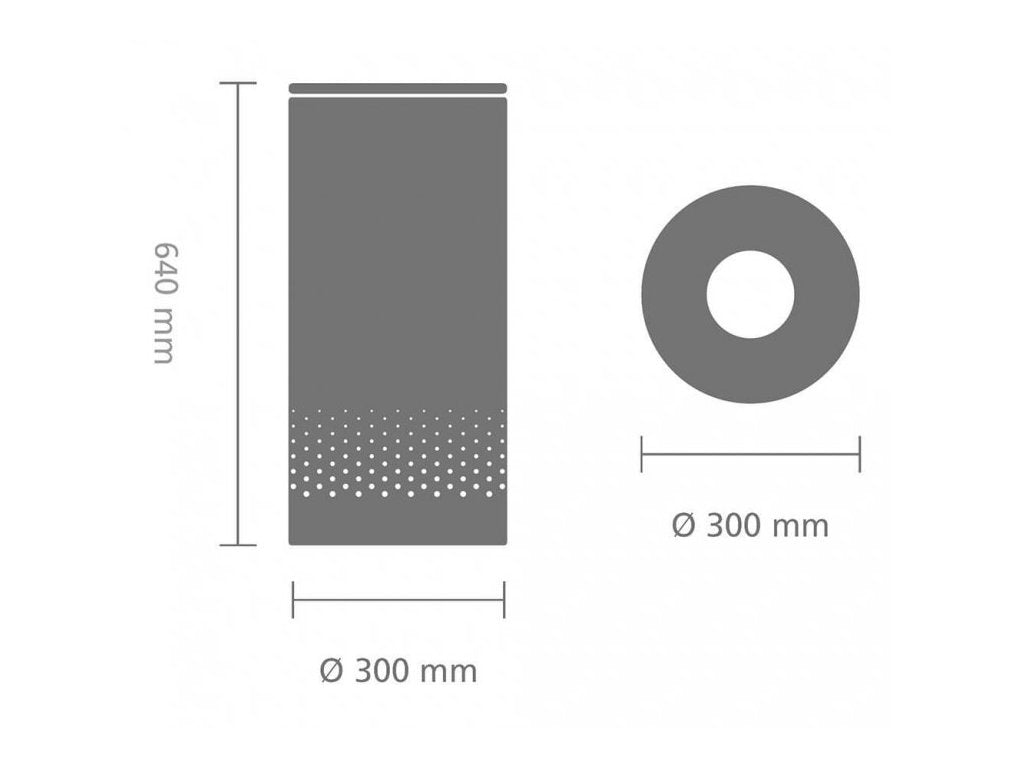 Brabantia Tvätttunna 35 l, med korklock, vit