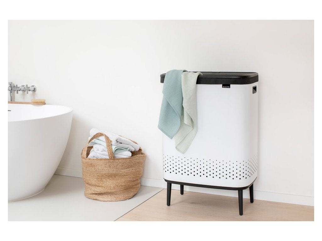 Brabantia Tvätttunna BO 2 x 45 l, vit