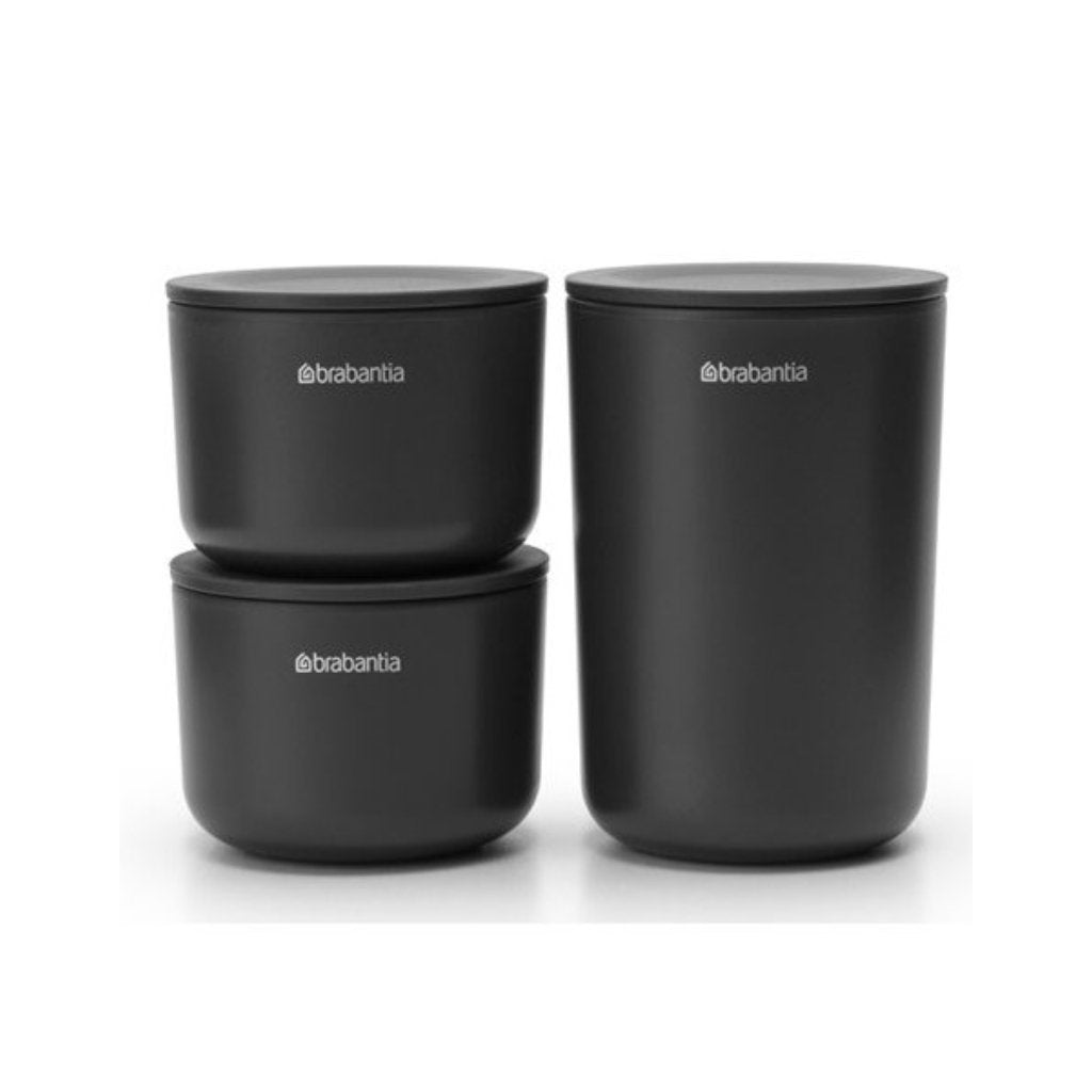 Brabantia Köksförvaringsburk, set i 3 delar, grå