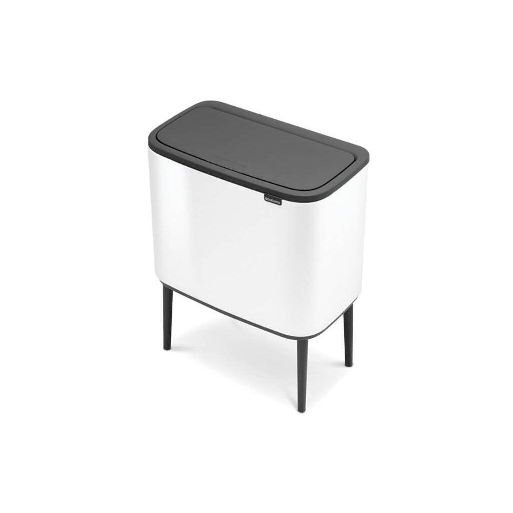 Brabantia Soptunna med trycklock BO 11 + 23 l, vit