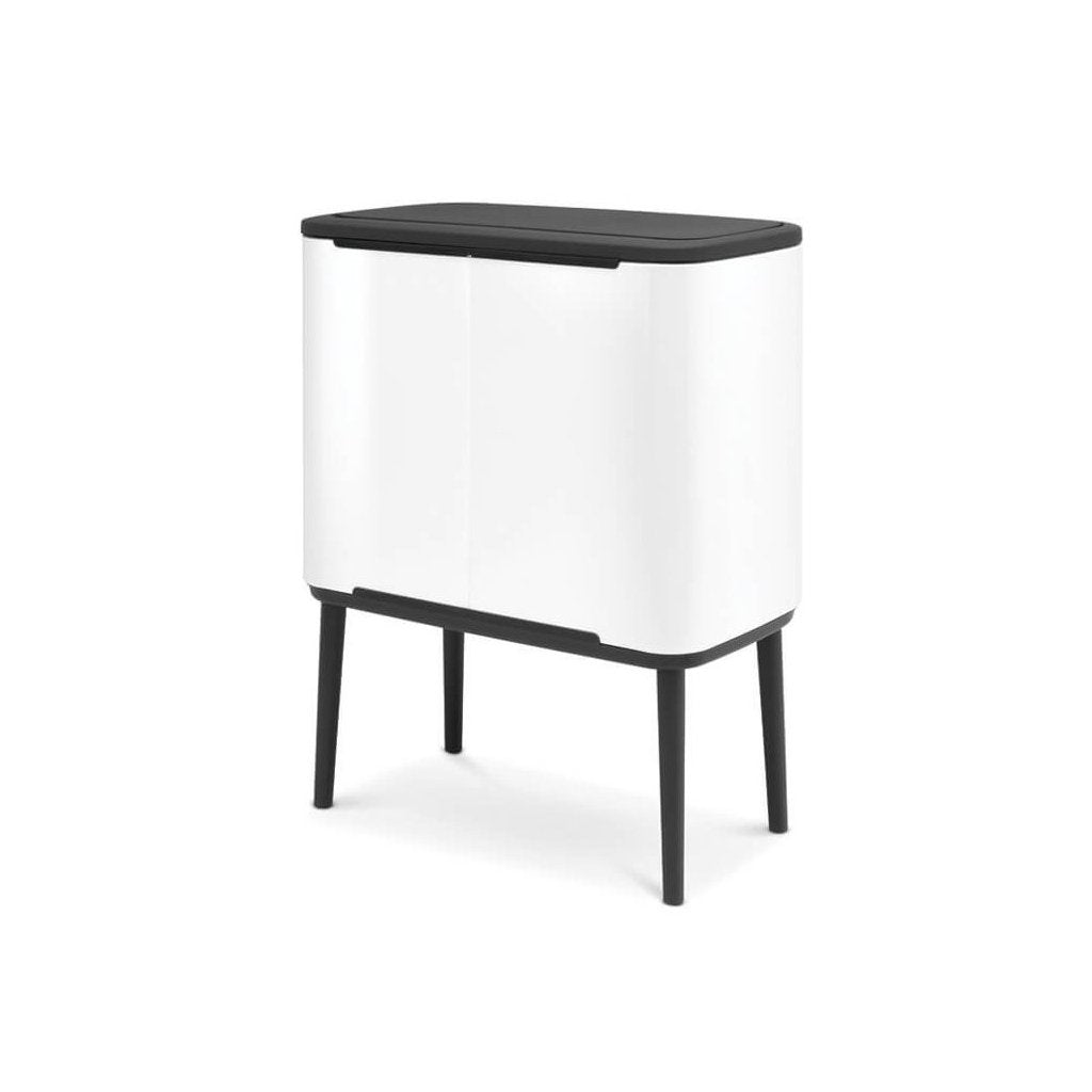 Brabantia Soptunna med trycklock BO 11 + 23 l, vit