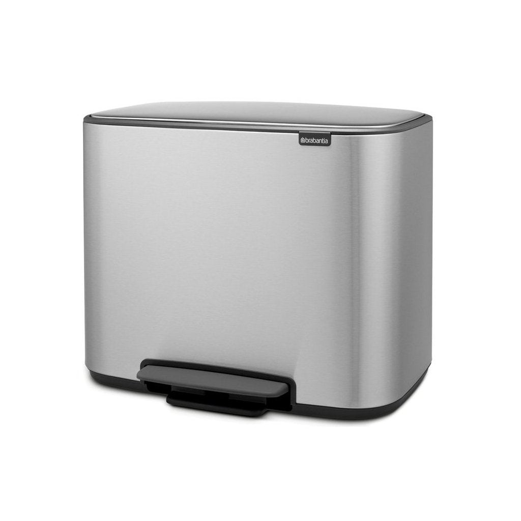 Brabantia Pedal-soptunna BO 11 + 23 l, matt stål