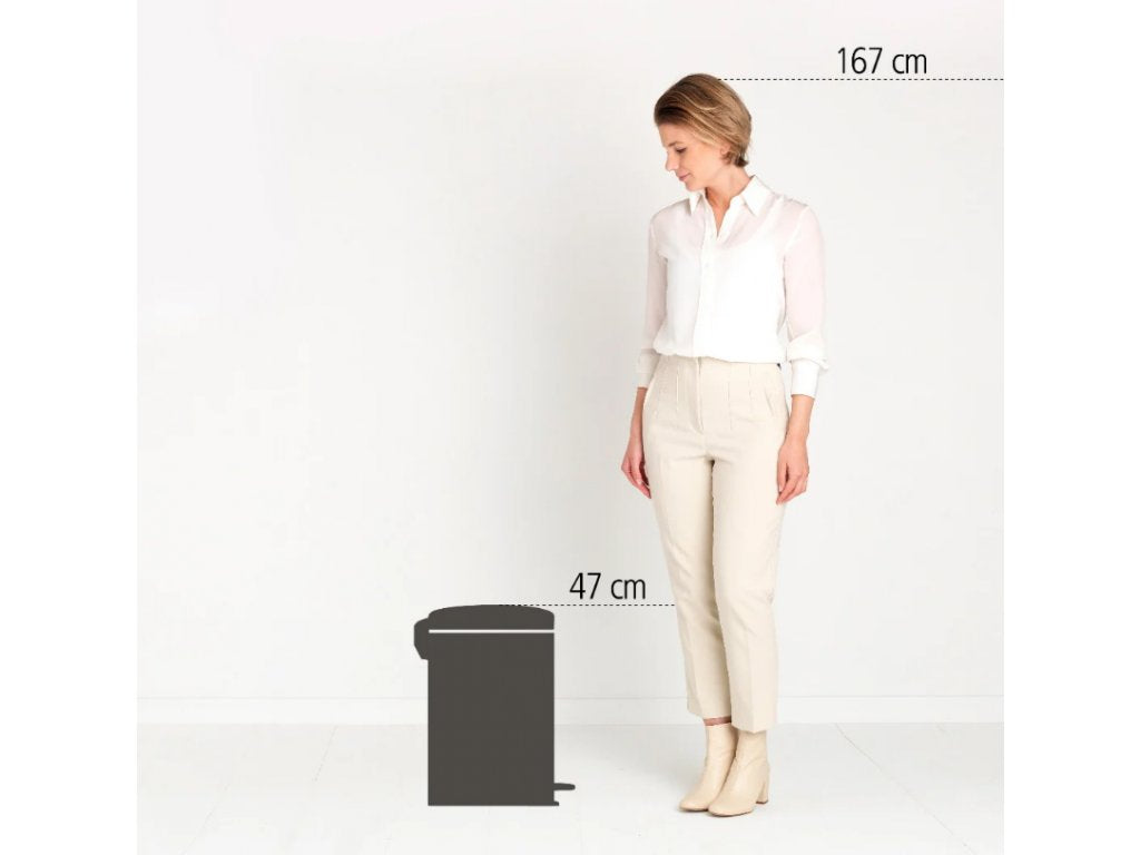 Brabantia Pedalhink NEWICON 20 l, matt stål
