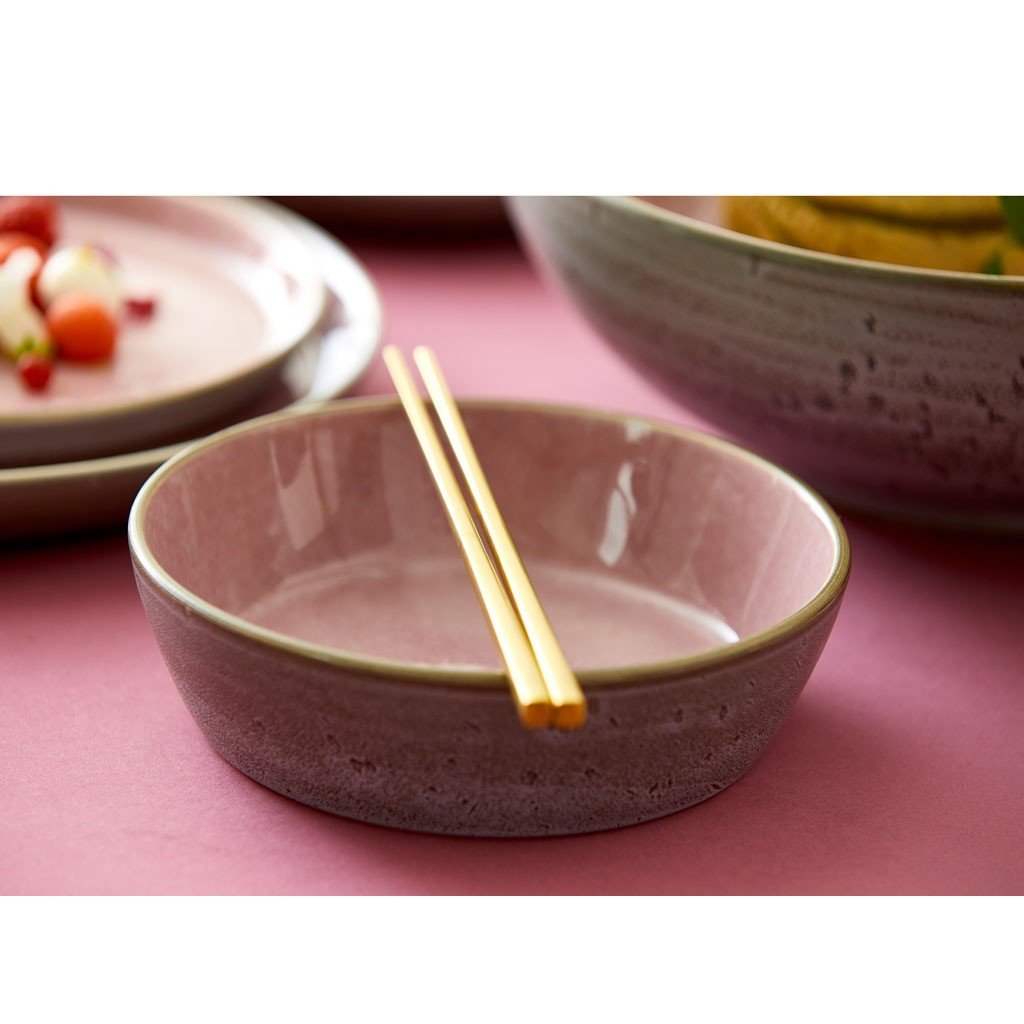 Bitz Matskål 18 cm, grå/rosa