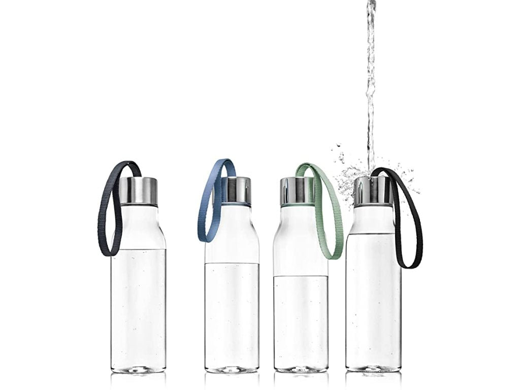 Eva Solo Vattenflaska 500 ml, med svart rem, plast