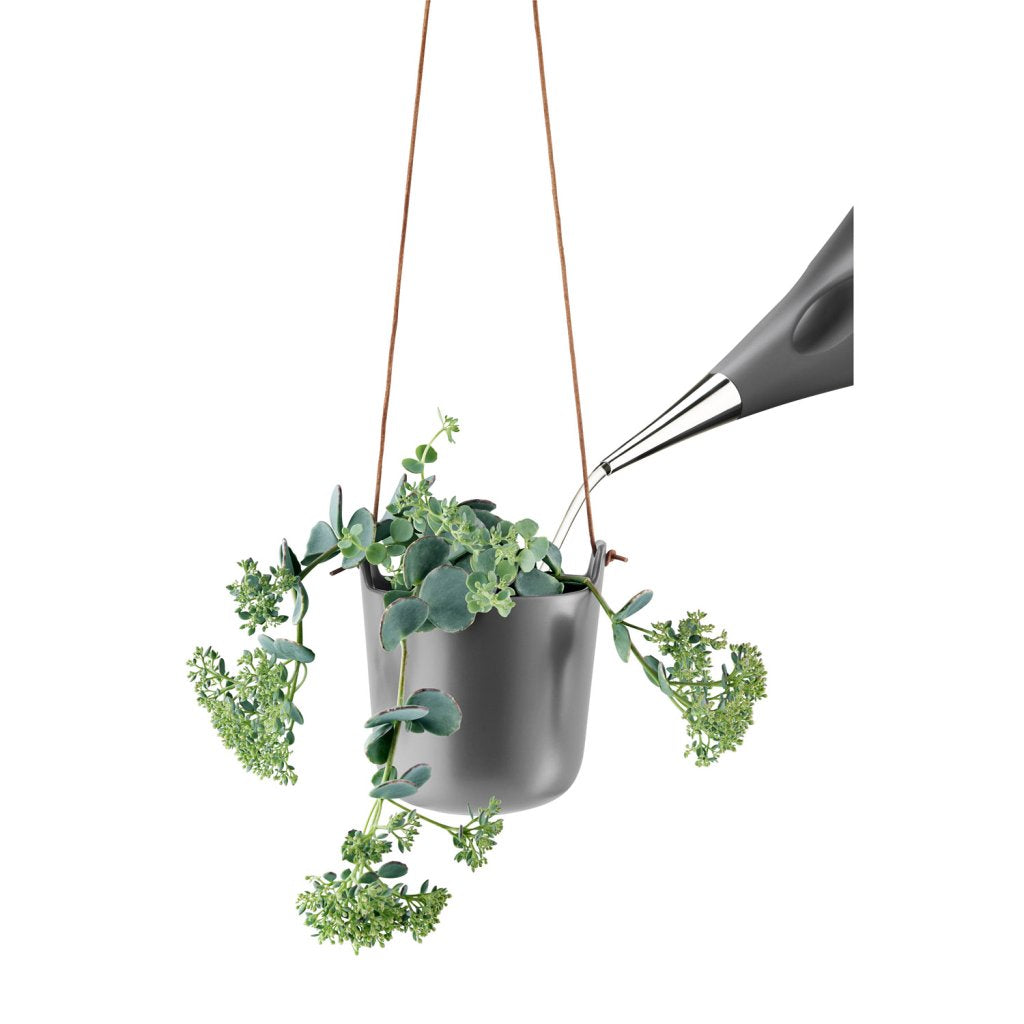 Eva Solo Självvattnande blomkruka 15 cm, hängande, stålgrå