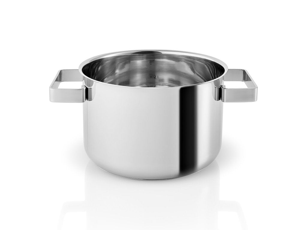 Eva Solo Gryta NORDIC KITCHEN 3 l, 18 cm, lock med trähandtag, rostfritt stål