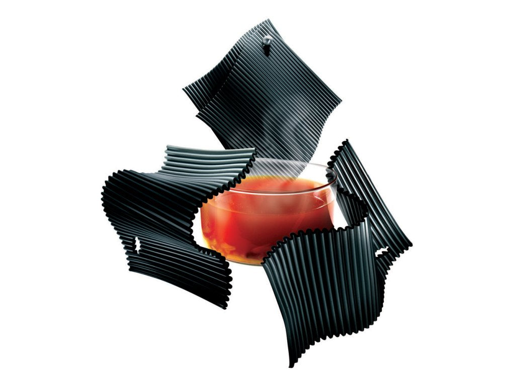 Eva Solo Grytlapp, set i 2 delar, svart, silikon