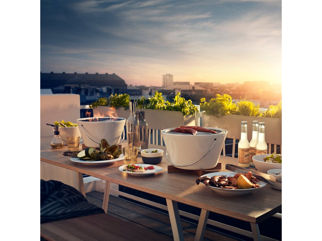 Eva Solo Bordskolgrill, vit