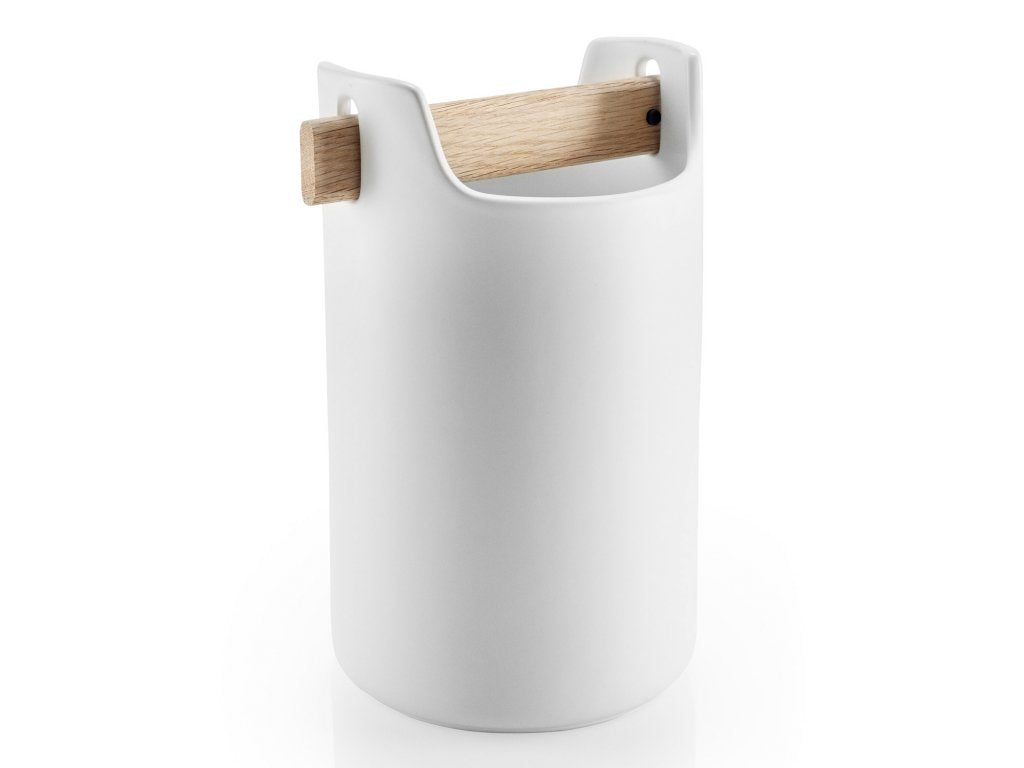 Eva Solo Redskapshållare 20 cm, handtag i ek, vit, keramik