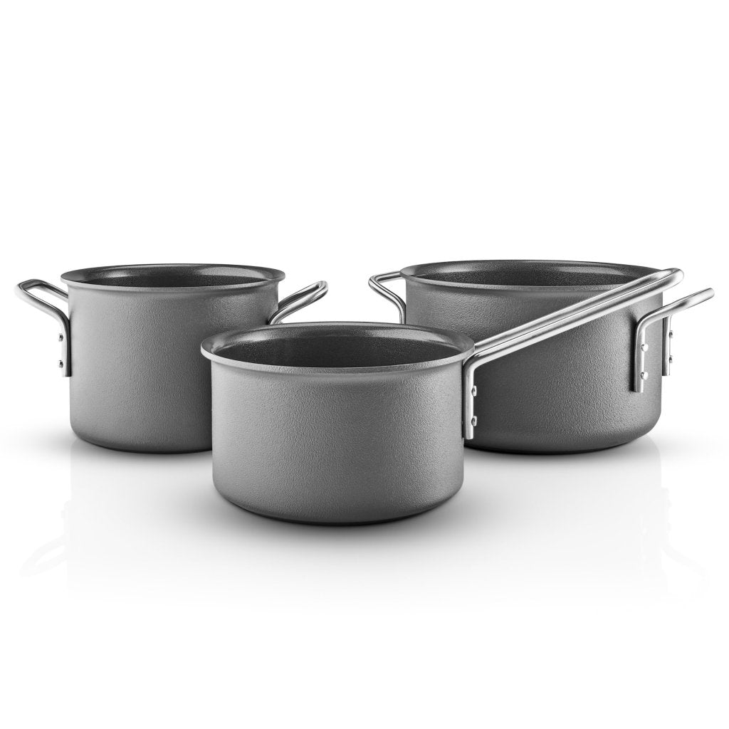 Eva Solo Sats med kastruller GREY LINE, sats 3 st, aluminium