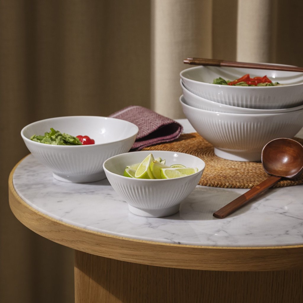 Eva Solo Serveringsskål LEGIO NOVA 20 cm, vit, porslin