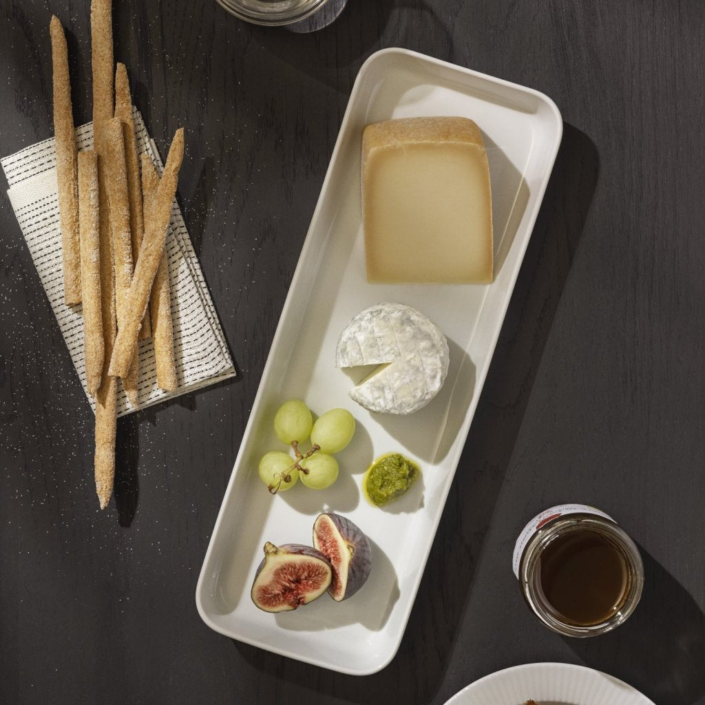 Eva Solo Serveringsfat LEGIO NOVA 37 x 13 cm, vit, porslin