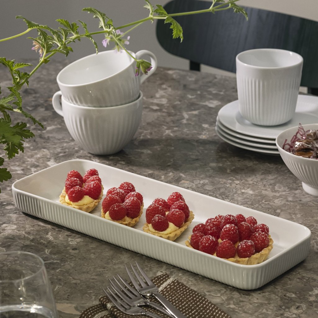 Eva Solo Serveringsfat LEGIO NOVA 37 x 13 cm, vit, porslin